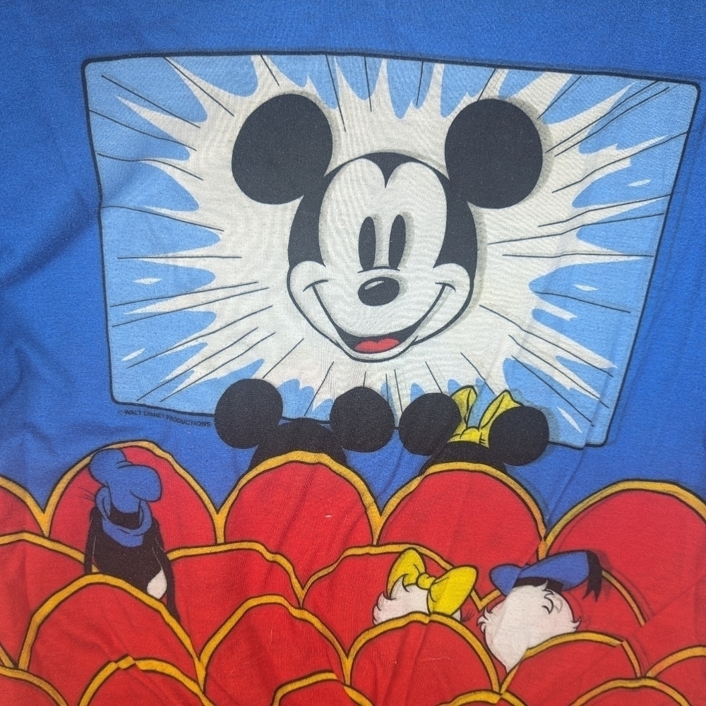 Vintage Disney World Mickey Mouse Pajama Sleep Shirt One Size mickey mouse - Picture 7 of 10